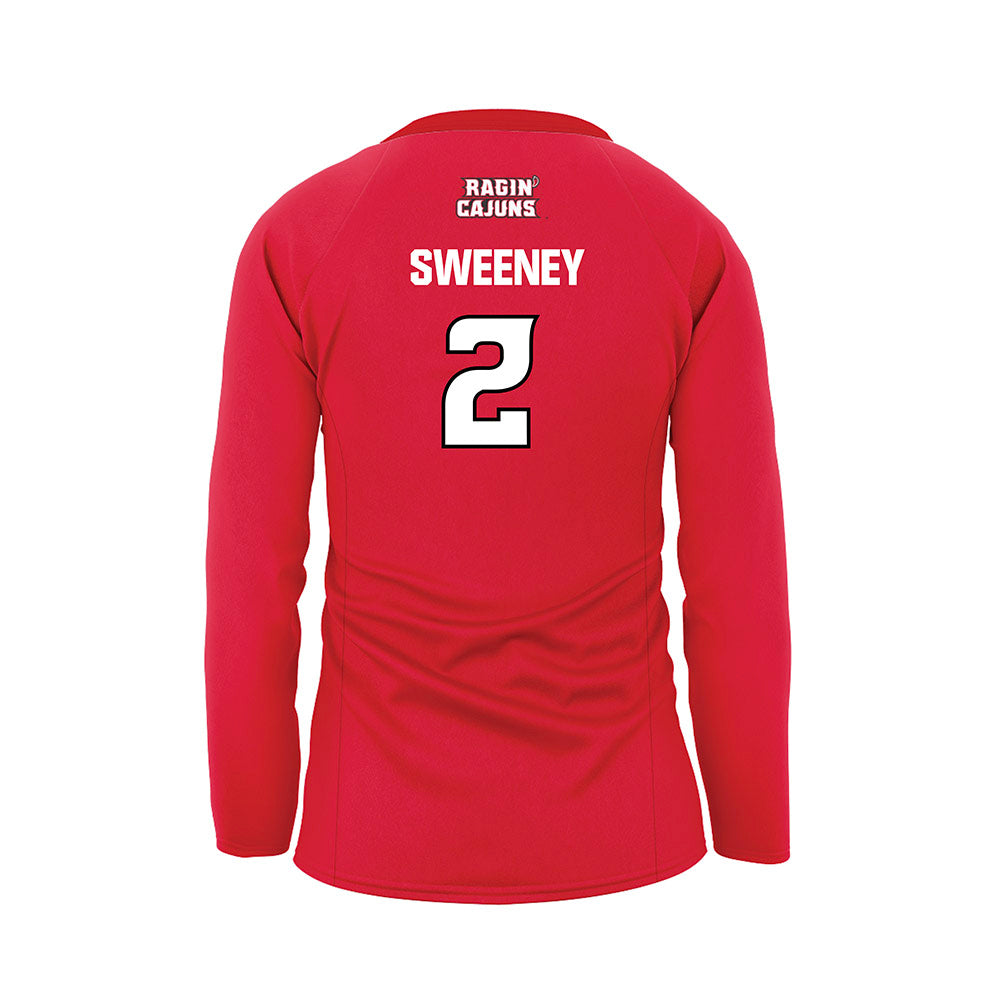 Louisiana - NCAA Women's Volleyball : Grace Sweeney - Red Volleyball Jersey-1