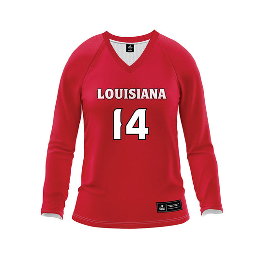 Louisiana - NCAA Women's Volleyball : Brooklyn Vigil - Red Volleyball Jersey-0