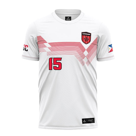 Louisiana - NCAA Women's Soccer : Lanie Benoit - White Soccer Jersey-0