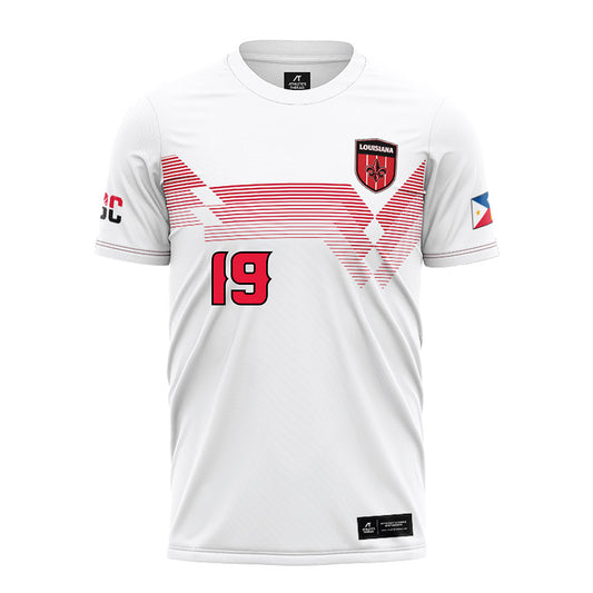Louisiana - NCAA Women's Soccer : Sydney Byrnes - White Soccer Jersey-0