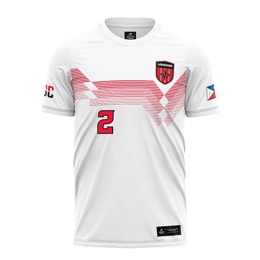 Louisiana - NCAA Women's Soccer : Kendal Green - White Soccer Jersey-0