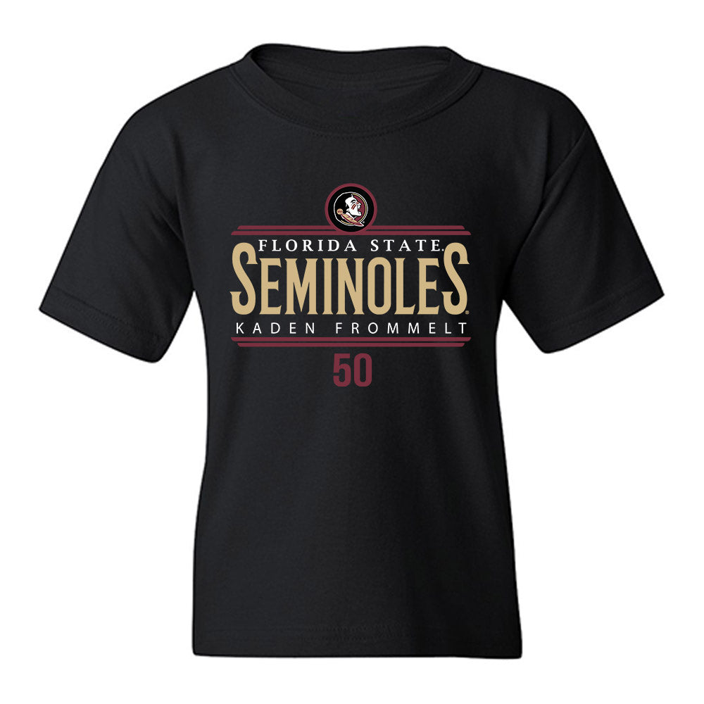 FSU - NCAA Baseball : Kaden Frommelt - Classic Fashion Shersey Youth T-Shirt-0