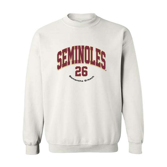 FSU - NCAA Women's Soccer : Samantha Erbach - Classic Fashion Shersey Crewneck Sweatshirt-0