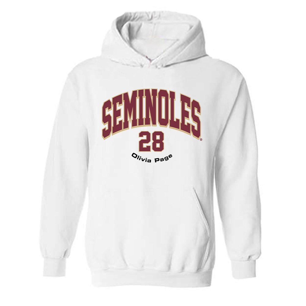 FSU - NCAA Women's Soccer : Olivia Page - Classic Fashion Shersey Hooded Sweatshirt-0