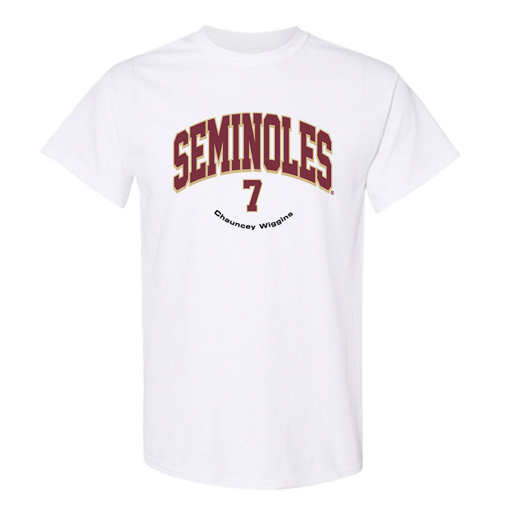 FSU - NCAA Men's Basketball : Chauncey Wiggins - Classic Fashion Shersey T-Shirt-0
