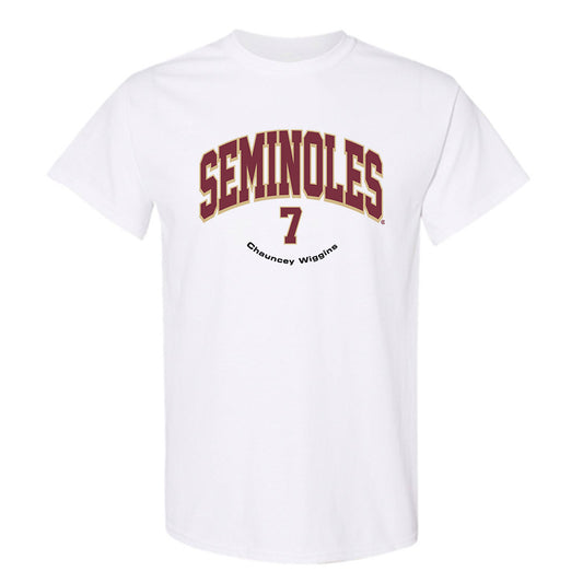 FSU - NCAA Men's Basketball : Chauncey Wiggins - Classic Fashion Shersey T-Shirt-0