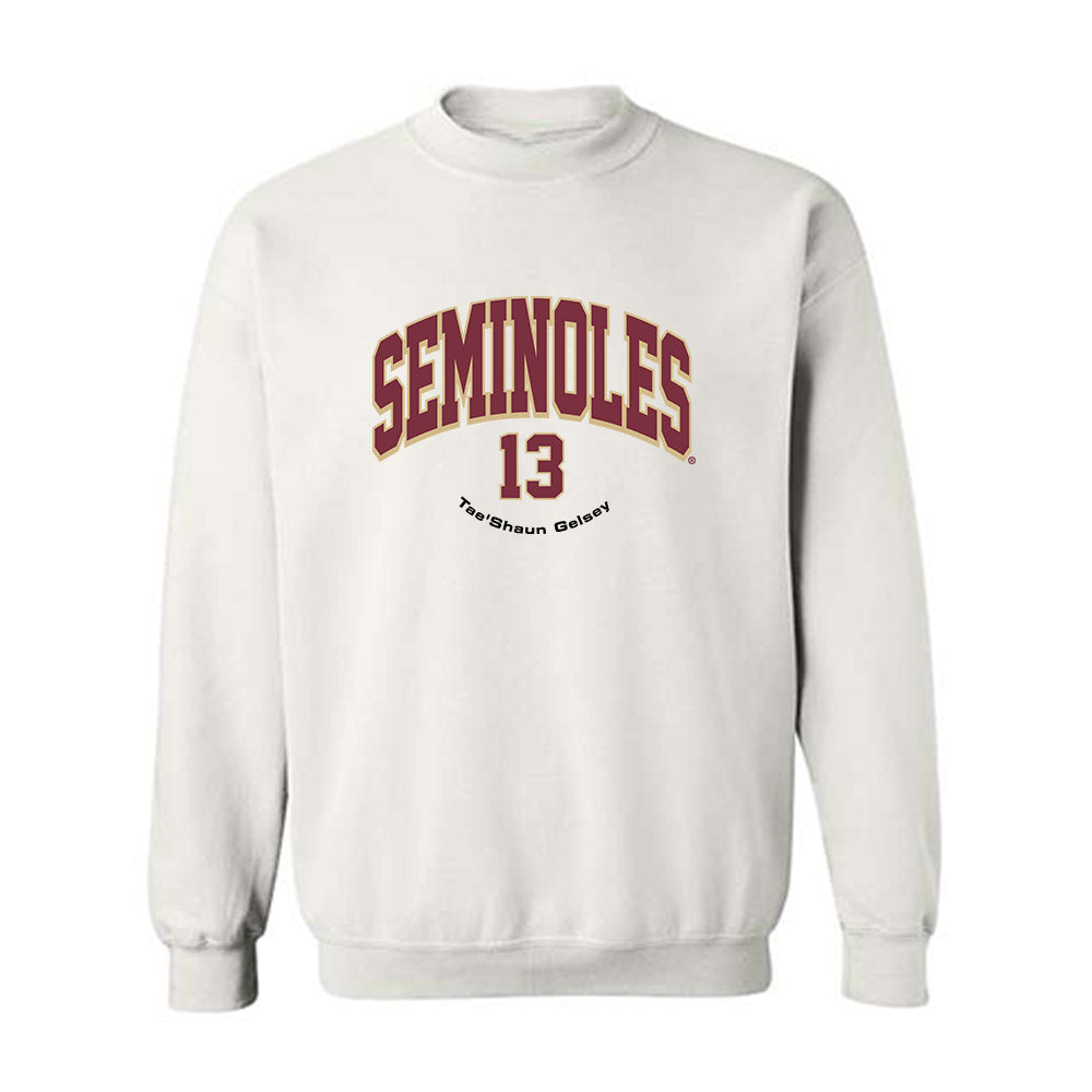 FSU - NCAA Football : Tae'Shaun Gelsey - Classic Fashion Shersey Crewneck Sweatshirt-0