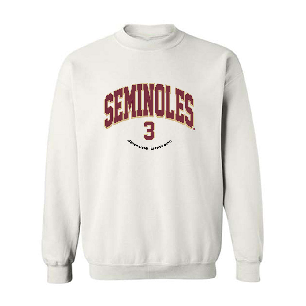 FSU - NCAA Women's Basketball : Jasmine Shavers - Classic Fashion Shersey Crewneck Sweatshirt-0