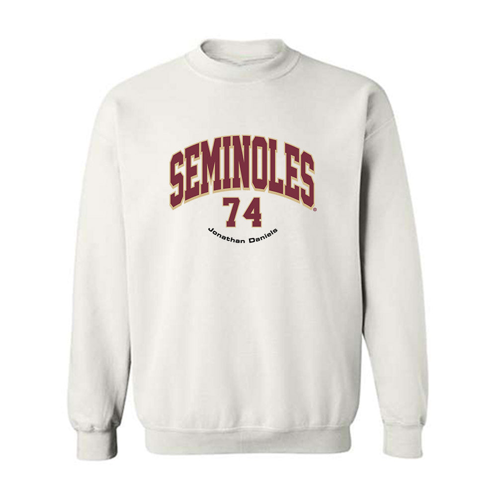 FSU - NCAA Football : Jonathan Daniels - Classic Fashion Shersey Crewneck Sweatshirt-0