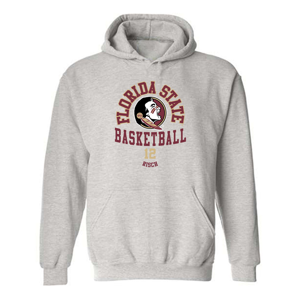 FSU - NCAA Women's Basketball : Emma Risch - Classic Fashion Shersey Hooded Sweatshirt-0