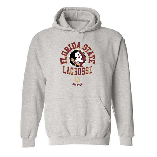 FSU - NCAA Men's Lacrosse : Kyle Martin - Classic Fashion Shersey Hooded Sweatshirt-0