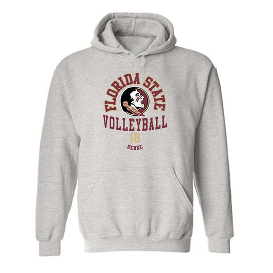 FSU - NCAA Women's Volleyball : Iane Henke - Classic Fashion Shersey Hooded Sweatshirt-0