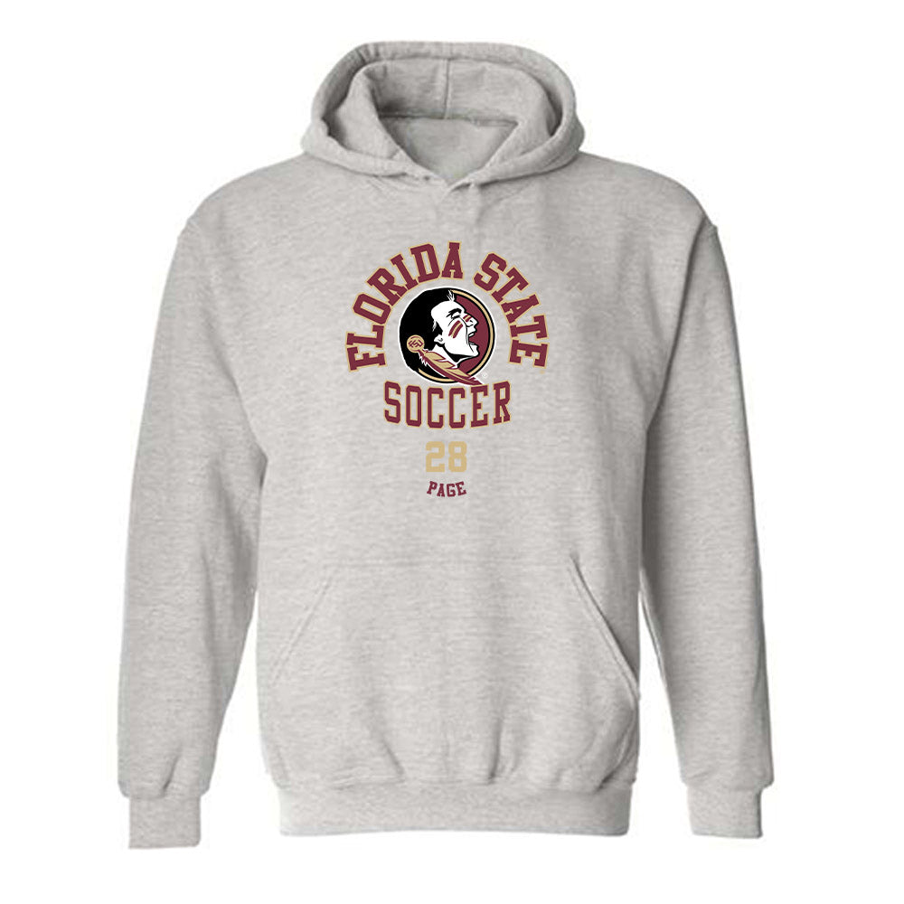 FSU - NCAA Women's Soccer : Olivia Page - Classic Fashion Shersey Hooded Sweatshirt-0