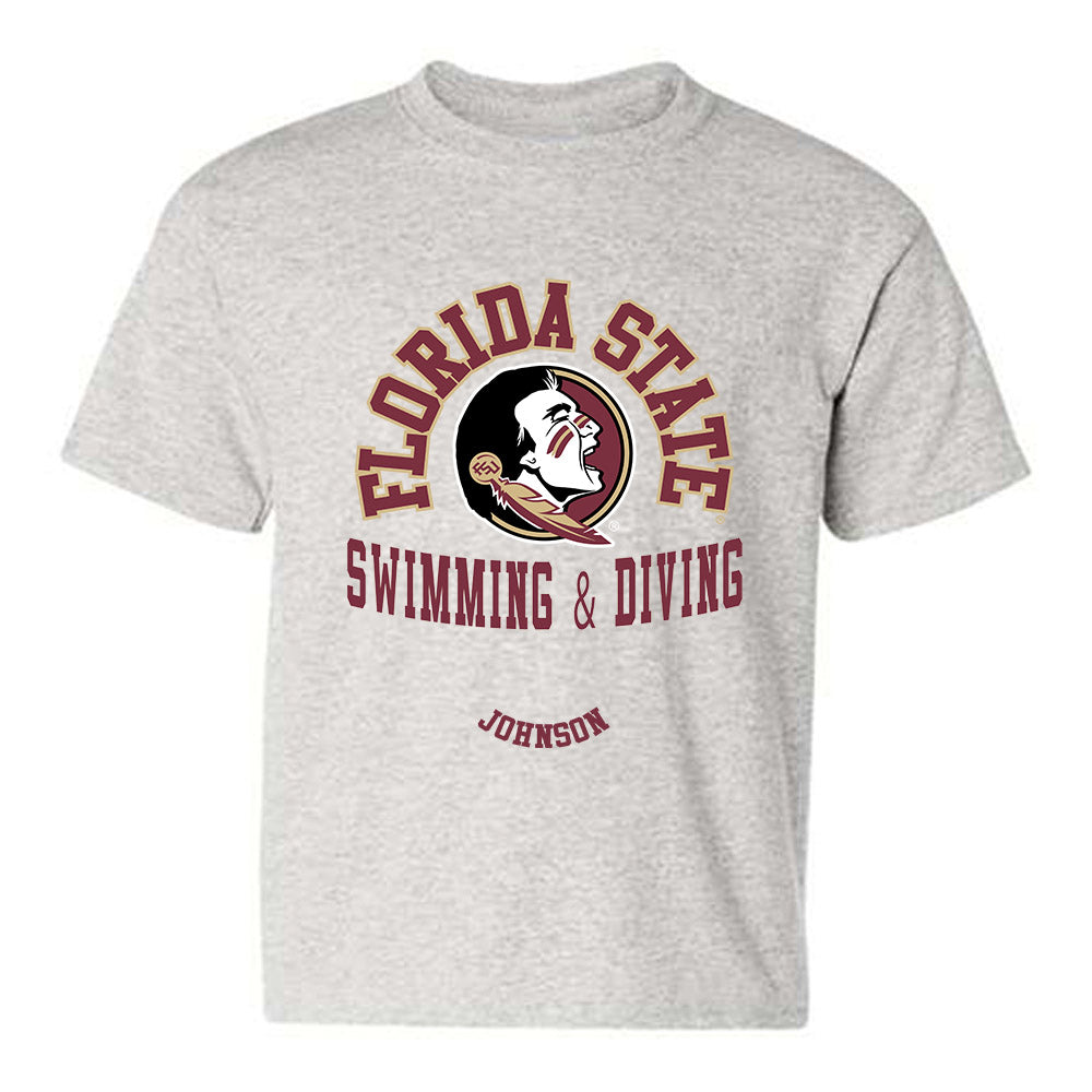 FSU - NCAA Men's Swimming & Diving : Marcus Johnson - Classic Fashion Shersey Youth T-Shirt-0