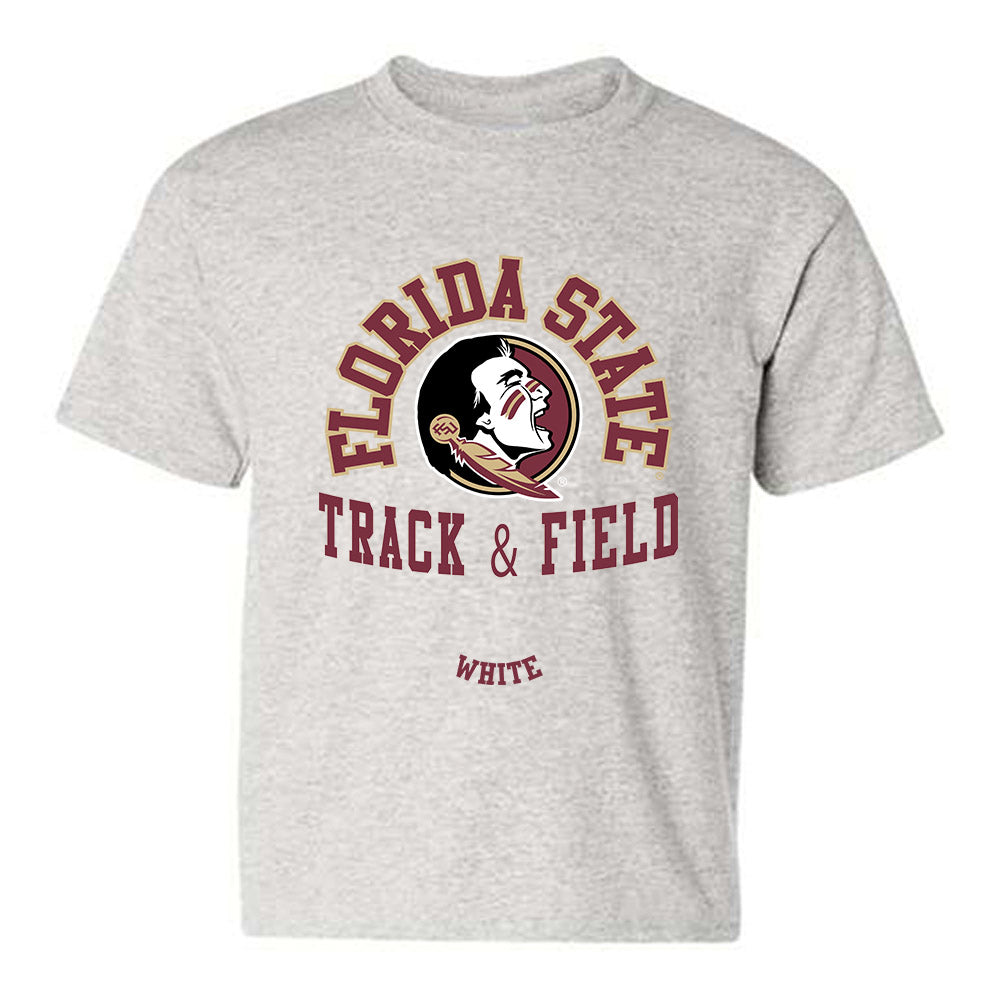 FSU - NCAA Men's Track & Field : Trace White - Classic Fashion Shersey Youth T-Shirt-0