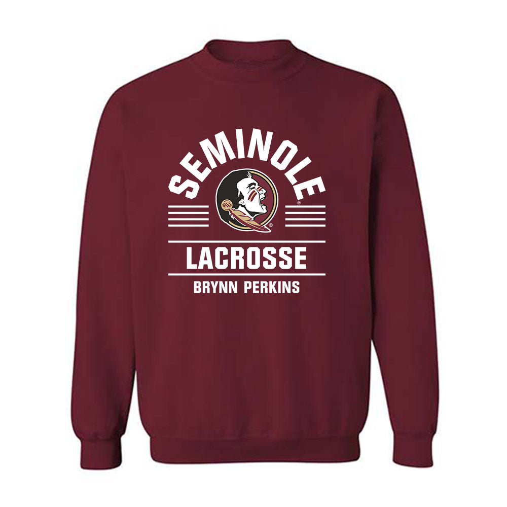 FSU - NCAA Women's Lacrosse : Brynn Perkins - Classic Fashion Shersey Crewneck Sweatshirt-0