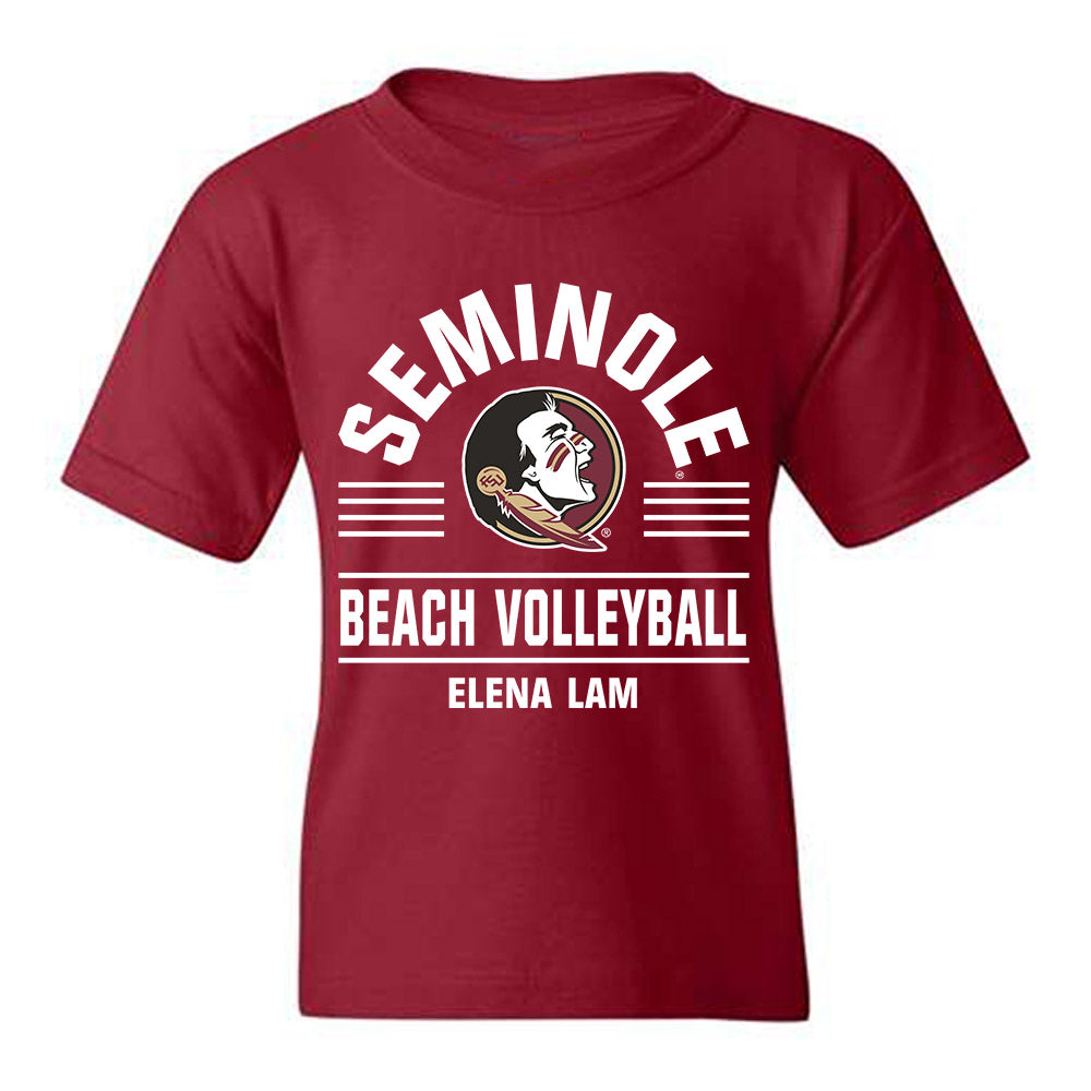 FSU - NCAA Beach Volleyball : Elena Lam - Classic Fashion Shersey Youth T-Shirt-0