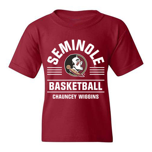 FSU - NCAA Men's Basketball : Chauncey Wiggins - Classic Fashion Shersey Youth T-Shirt-0