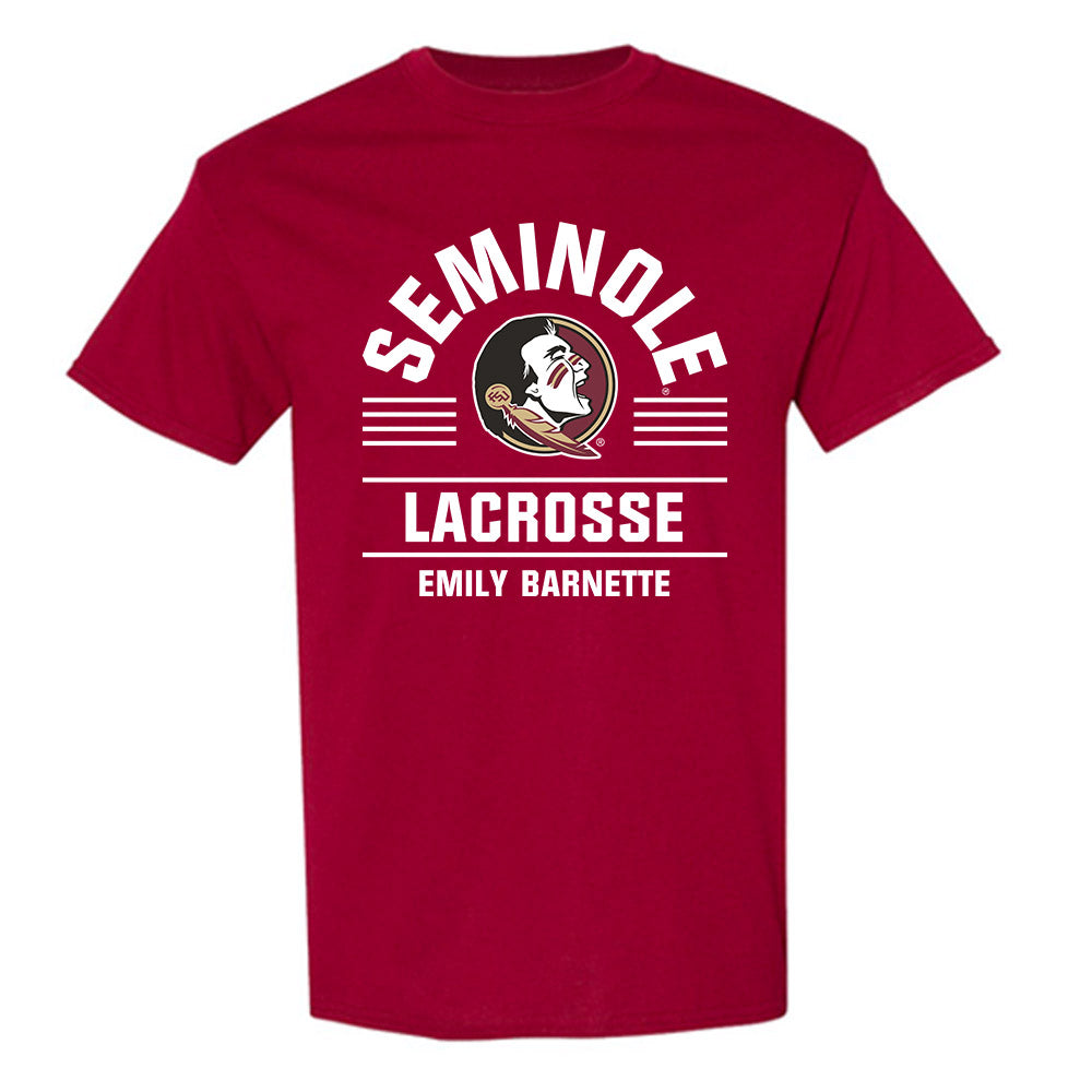 FSU - NCAA Women's Lacrosse : Emily Barnette - Classic Fashion Shersey T-Shirt-0