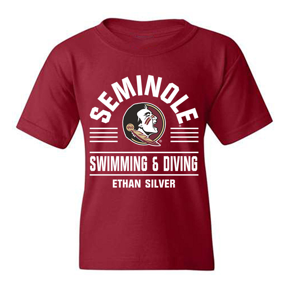 FSU - NCAA Men's Swimming & Diving : Ethan Silver - Classic Fashion Shersey Youth T-Shirt-0