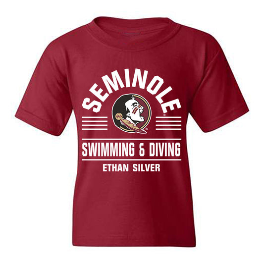 FSU - NCAA Men's Swimming & Diving : Ethan Silver - Classic Fashion Shersey Youth T-Shirt-0
