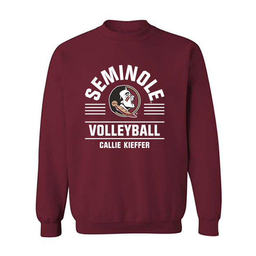 FSU - NCAA Women's Volleyball : Callie Kieffer - Classic Fashion Shersey Crewneck Sweatshirt-0
