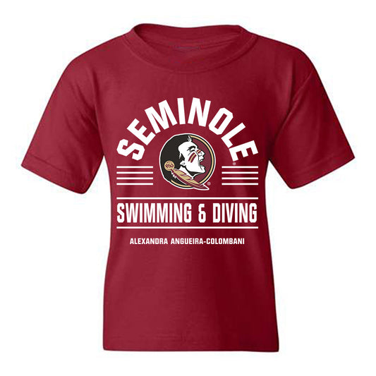 FSU - NCAA Women's Swimming & Diving : Alexandra Angueira-Colombani - Classic Fashion Shersey Youth T-Shirt-0