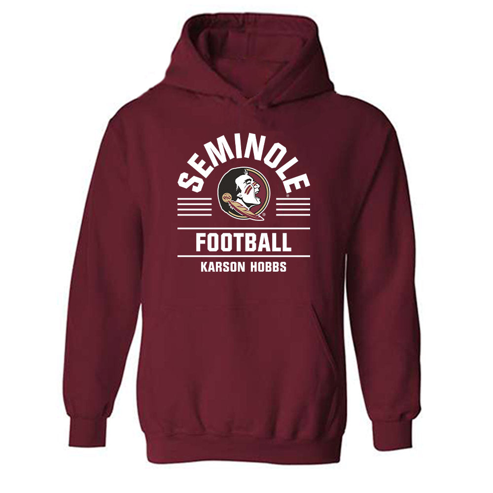 FSU - NCAA Football : Karson Hobbs - Classic Fashion Shersey Hooded Sweatshirt-0