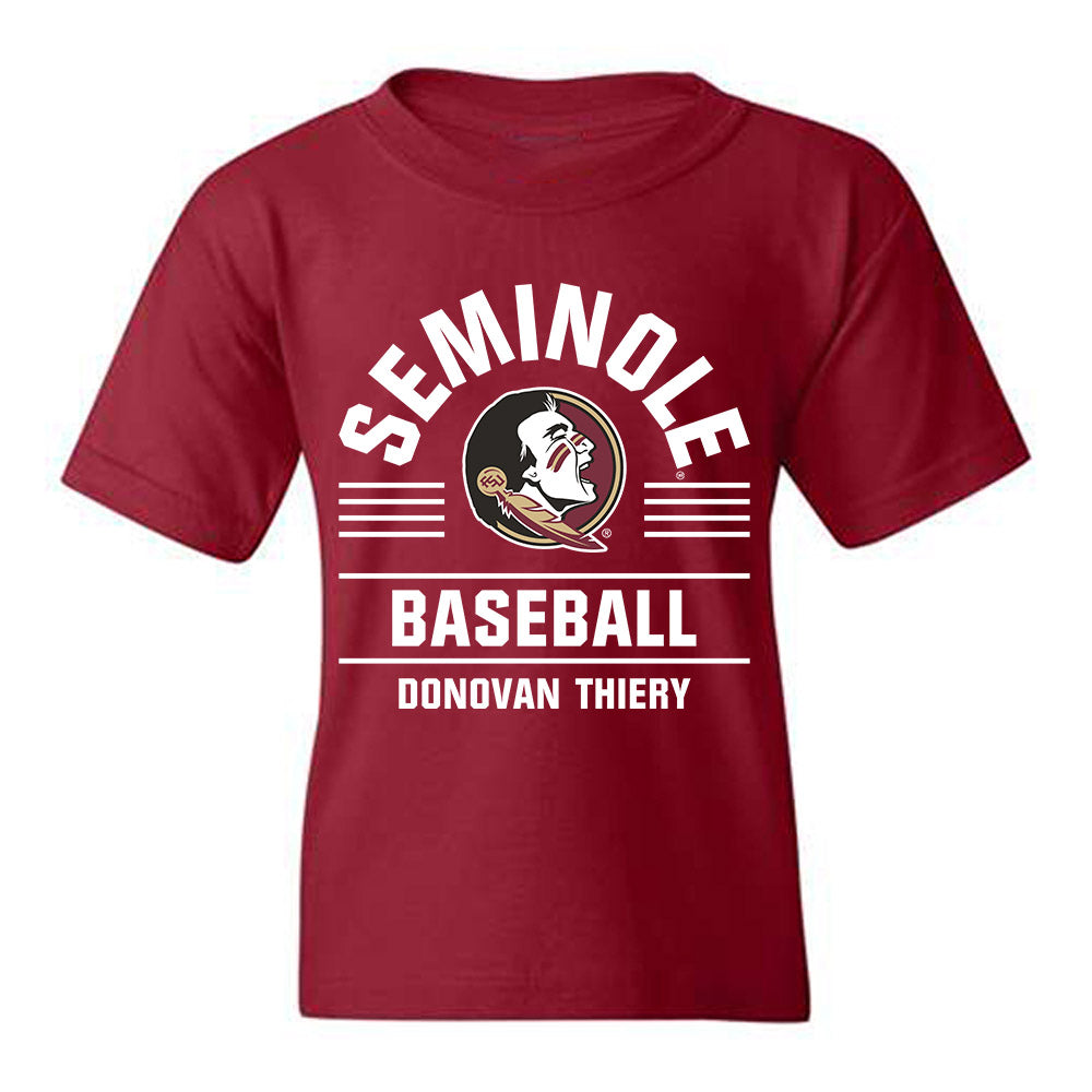 FSU - NCAA Baseball : Donovan Thiery - Classic Fashion Shersey Youth T-Shirt-0