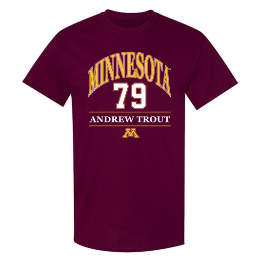 Minnesota - NCAA Football : Andrew Trout - Classic Fashion Shersey T-Shirt-0