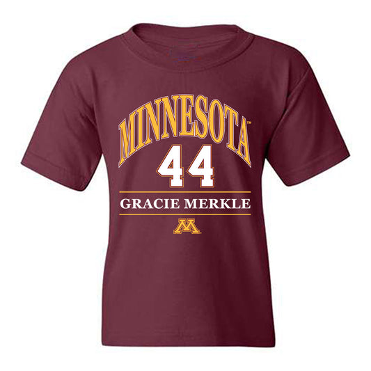 Minnesota - NCAA Women's Basketball : Gracie Merkle - Classic Fashion Shersey Youth T-Shirt-0