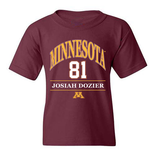 Minnesota - NCAA Football : Josiah Dozier - Classic Fashion Shersey Youth T-Shirt-0