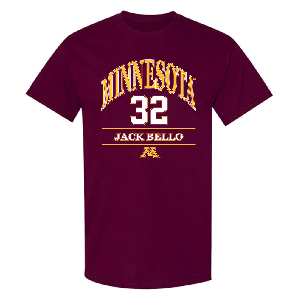 Minnesota - NCAA Baseball : Jack Bello - Classic Fashion Shersey T-Shirt-0