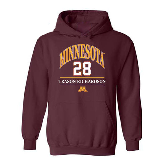 Minnesota - NCAA Football : Trason Richardson - Classic Fashion Shersey Hooded Sweatshirt-0