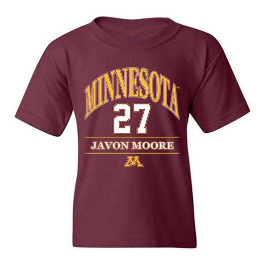 Minnesota - NCAA Men's Ice Hockey : Javon Moore - Classic Fashion Shersey Youth T-Shirt-0