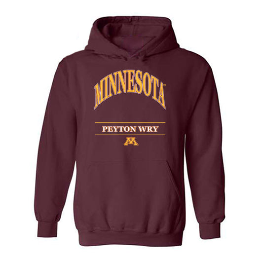 Minnesota - NCAA Women's Rowing : Peyton Wry - Classic Fashion Shersey Hooded Sweatshirt-0
