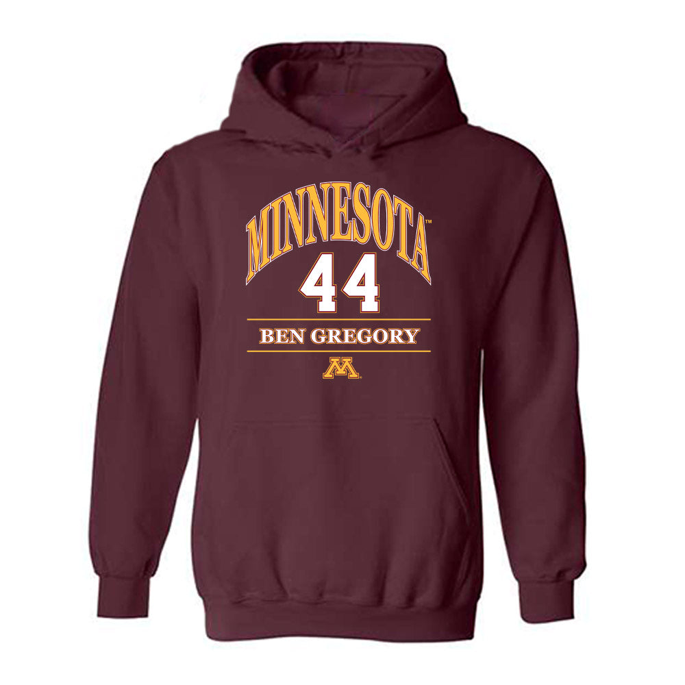 Minnesota - NCAA Baseball : Ben Gregory - Classic Fashion Shersey Hooded Sweatshirt-0