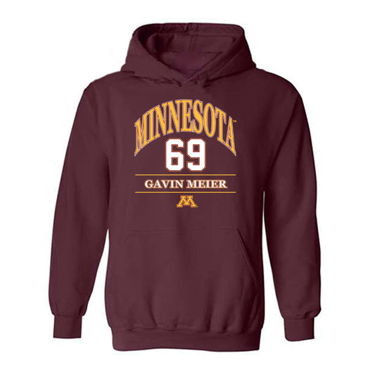 Minnesota - NCAA Football : Gavin Meier - Classic Fashion Shersey Hooded Sweatshirt-0