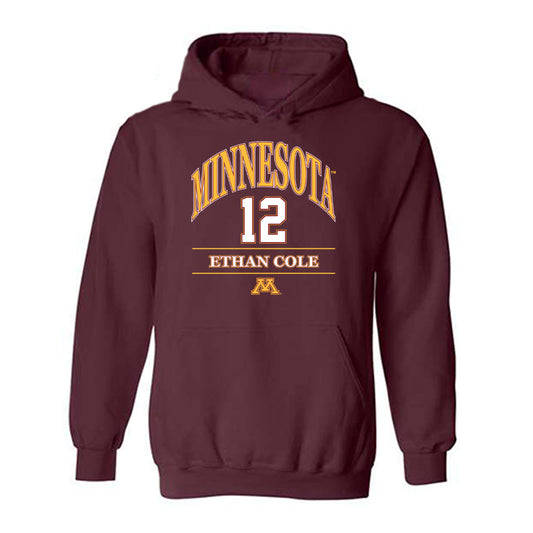 Minnesota - NCAA Baseball : Ethan Cole - Classic Fashion Shersey Hooded Sweatshirt-0