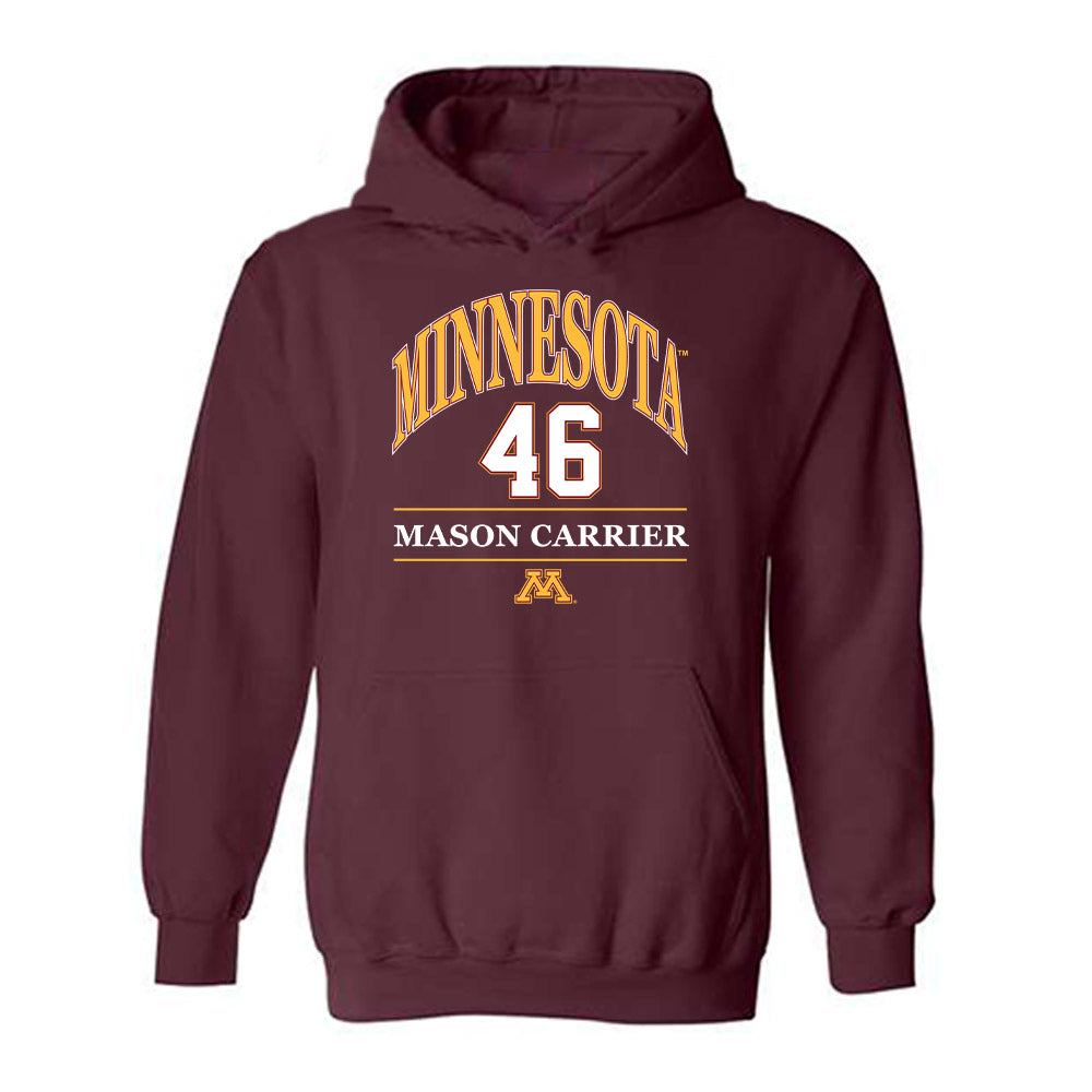 Minnesota - NCAA Football : Mason Carrier - Classic Fashion Shersey Hooded Sweatshirt-0