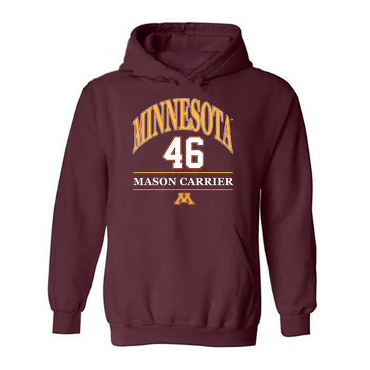 Minnesota - NCAA Football : Mason Carrier - Classic Fashion Shersey Hooded Sweatshirt-0