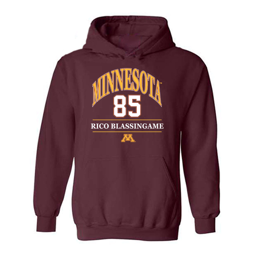 Minnesota - NCAA Football : Rico Blassingame - Classic Fashion Shersey Hooded Sweatshirt-0