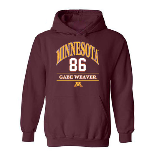 Minnesota - NCAA Football : Gabe Weaver - Classic Fashion Shersey Hooded Sweatshirt-0