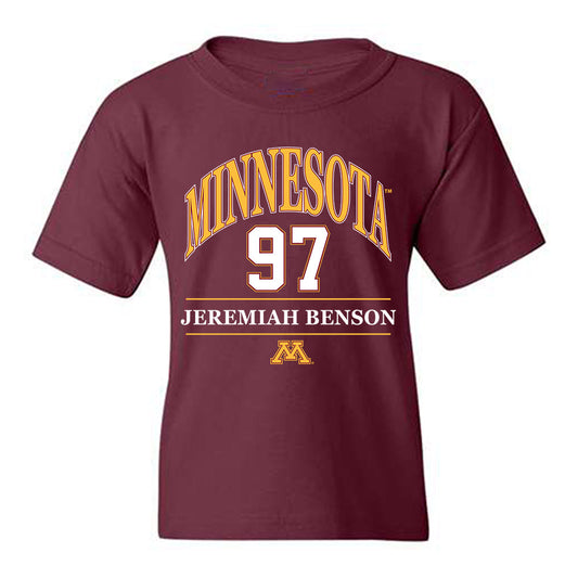 Minnesota - NCAA Football : Jeremiah Benson - Classic Fashion Shersey Youth T-Shirt-0