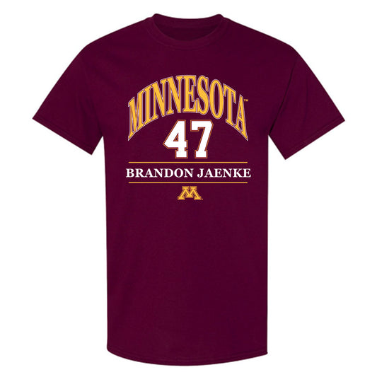 Minnesota - NCAA Baseball : Brandon Jaenke - Classic Fashion Shersey T-Shirt-0