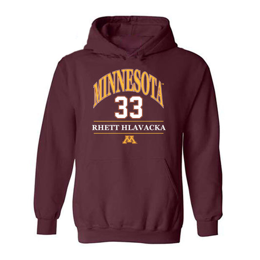 Minnesota - NCAA Football : Rhett Hlavacka - Classic Fashion Shersey Hooded Sweatshirt-0