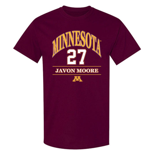 Minnesota - NCAA Men's Ice Hockey : Javon Moore - Classic Fashion Shersey T-Shirt-0