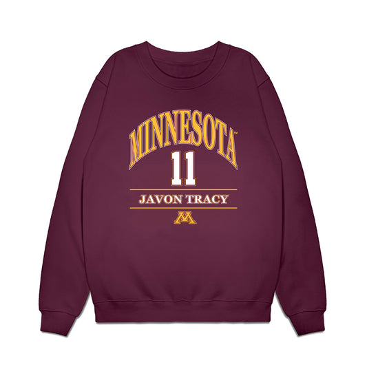 Minnesota - NCAA Football : Javon Tracy - Classic Fashion Shersey Crewneck Sweatshirt-0