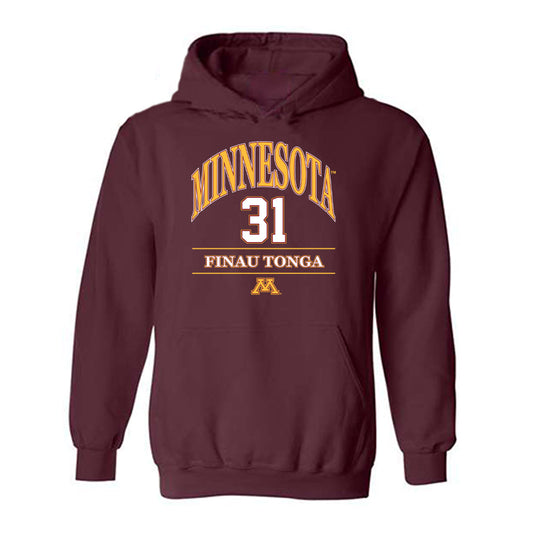 Minnesota - NCAA Women's Basketball : Finau Tonga - Classic Fashion Shersey Hooded Sweatshirt-0