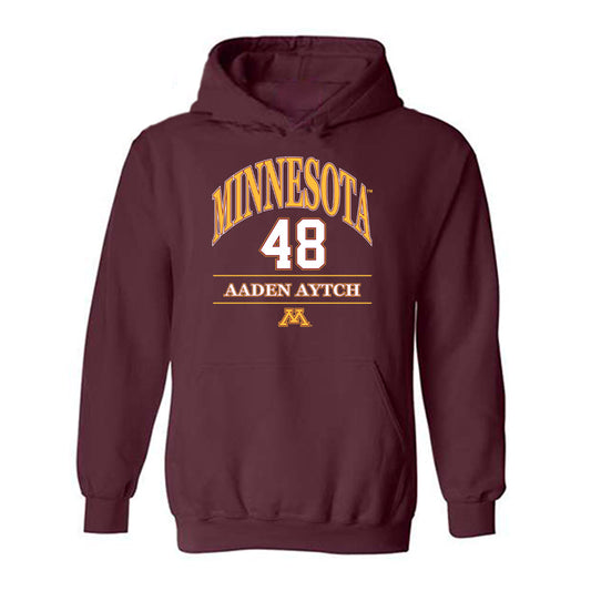 Minnesota - NCAA Football : Aaden Aytch - Classic Fashion Shersey Hooded Sweatshirt-0
